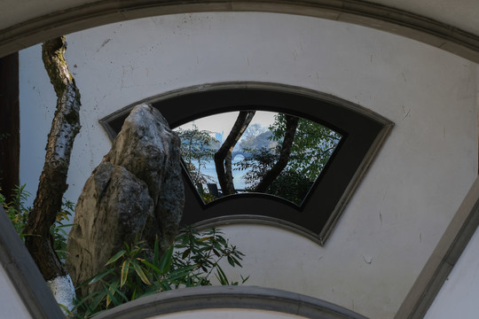 杭州西湖园林景观花窗漏窗