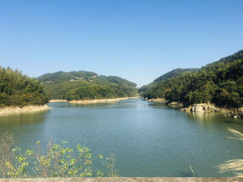 长沙黑麋峰水库湖泊