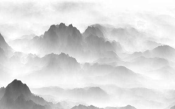 水墨山水畫