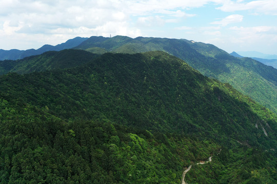 航拍江西宜春明月山