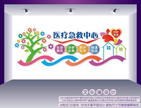 醫(yī)療急救中心文化墻