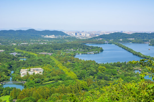 杭州西湖高清全景