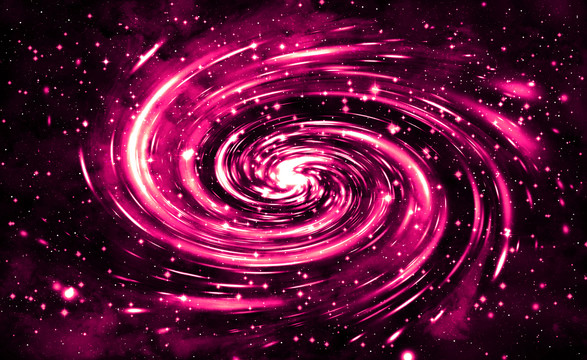 玫紅色星空