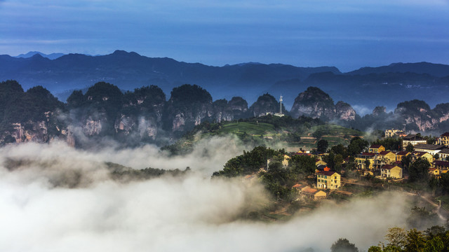 新昌下岩贝十九峰