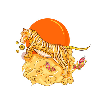 老虎插畫(huà)