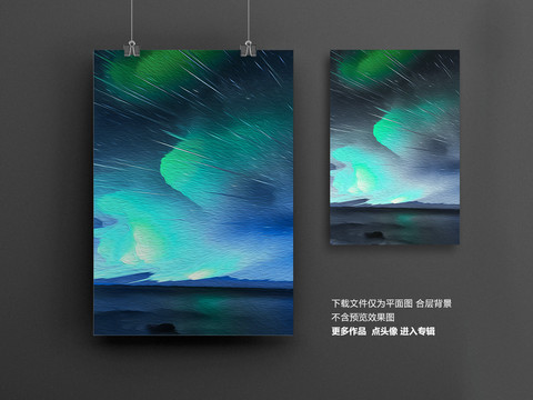 炫彩油畫肌理背景