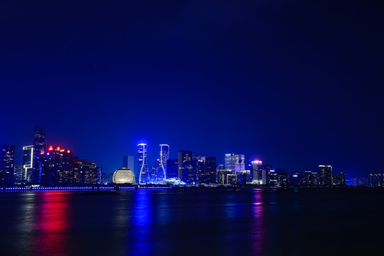 杭州钱江新城夜景