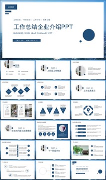 简约风工作总结商务汇报PPT