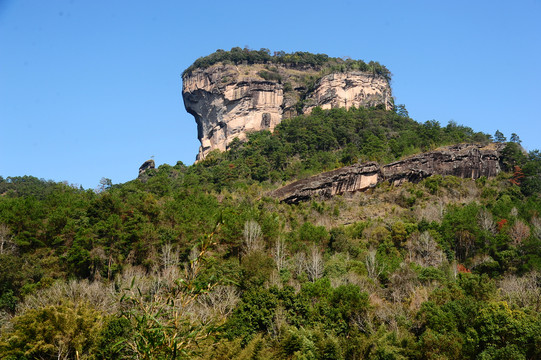 福建武夷山的著名景点大王峰