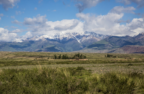新疆阿克苏雪山草原