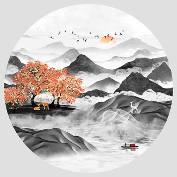 水墨山水畫