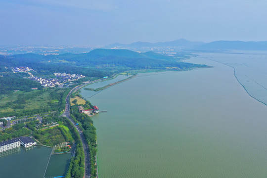 航拍常州太湖湾度假区