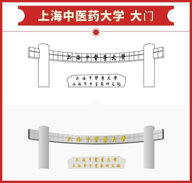 上海中医药大学大门