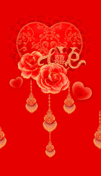 紅色花朵