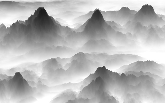 水墨山水畫