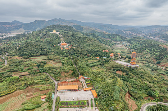 航拍锦屏山