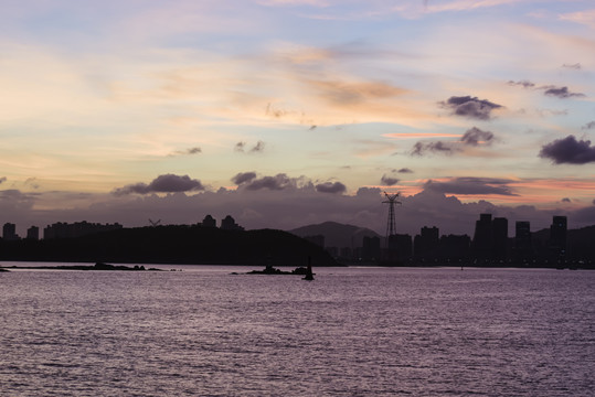 厦门海上黄昏