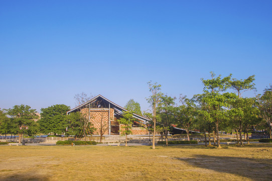 海丝艺术公园冬季风景