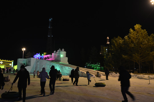 冰雪夜景