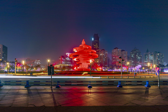 青岛城市夜景