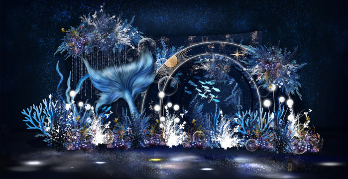 星空海洋婚禮效果圖