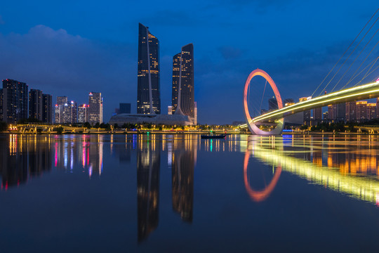 南京河西夜景