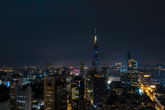 南京紫峰大厦夜景