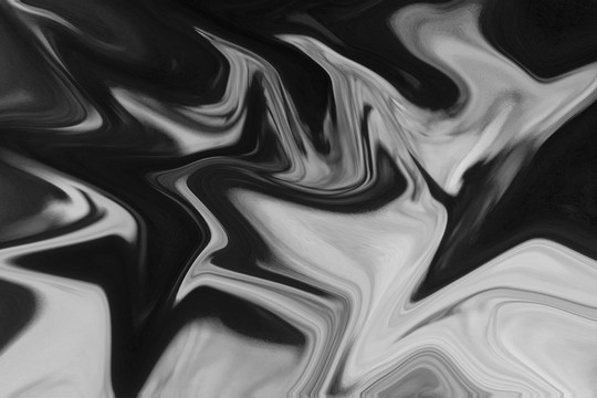 黑白流体抽象