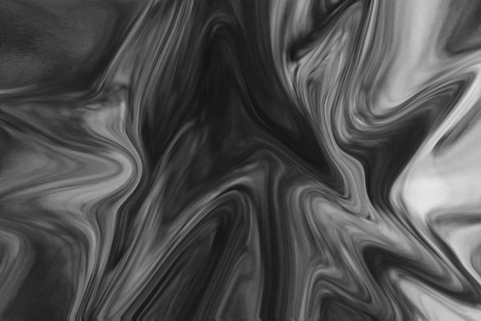 黑白抽象流体