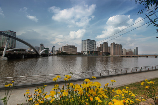 吉林省城市风光延吉海兰江