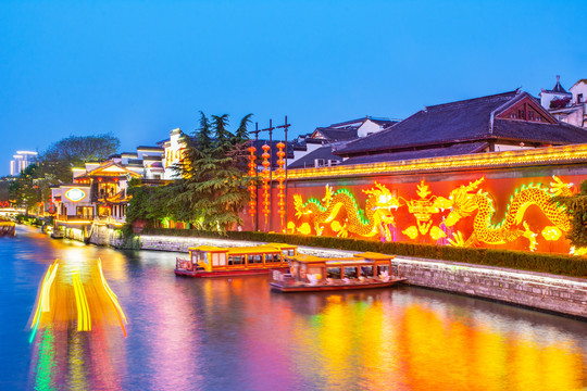 南京秦淮河夜景