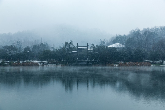 杭州浴鹄湾雪霁