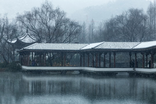 杭州浴鹄湾雪霁