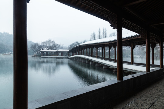 杭州浴鹄湾雪霁