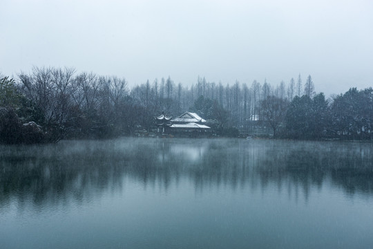 杭州浴鹄湾雪霁