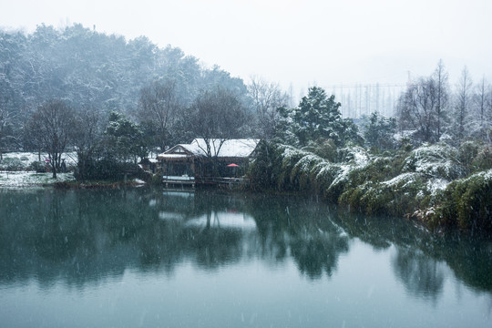 杭州浴鹄湾雪霁