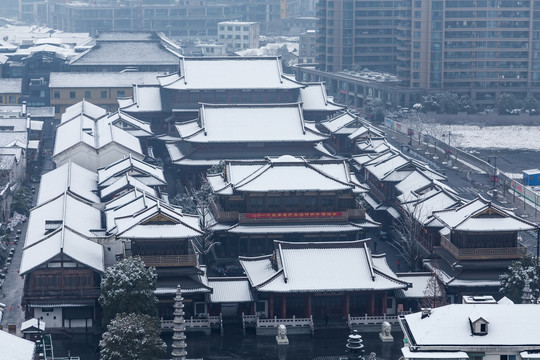 杭州香积寺雪霁