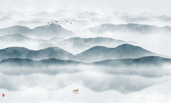 新中式山水畫