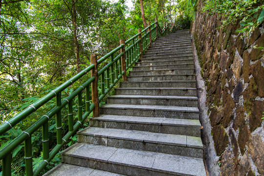 平南北帝山旅游风景区登山台阶