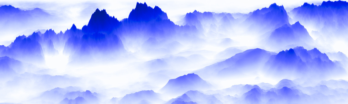 床頭山水掛畫
