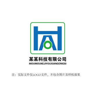 HA字母logo