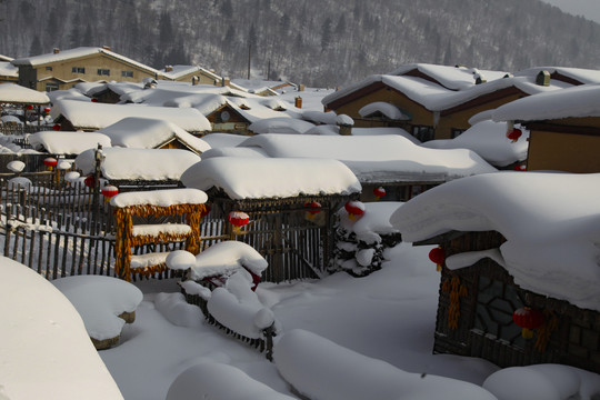 牡丹江雪乡雪谷东北旅游冬季