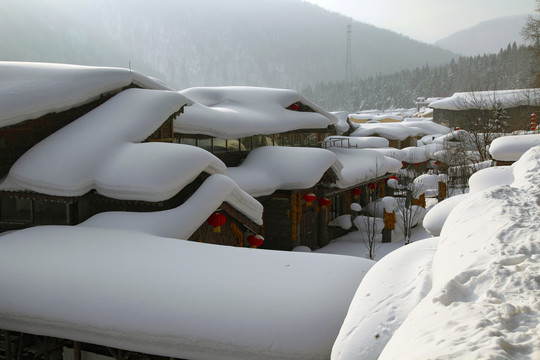 牡丹江雪乡雪谷东北旅游冬季