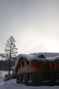 中国雪乡雪房子东北旅游