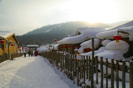 中国雪乡雪房子东北旅游