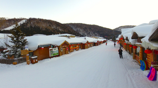 中国雪乡东北旅游雪景