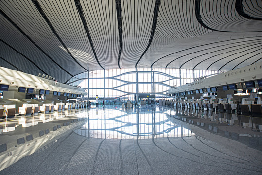 北京大兴机场候机厅