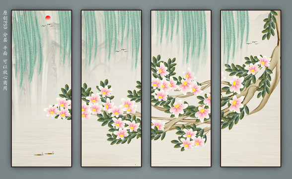 原創(chuàng)花鳥裝飾畫