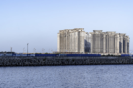 建设中的中国海南省海花岛风景