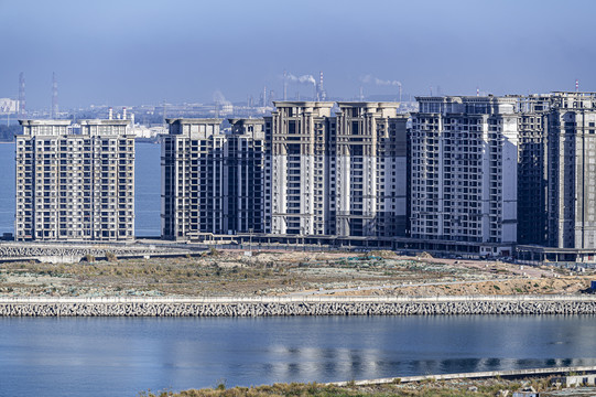 建设中的中国海南省海花岛风景